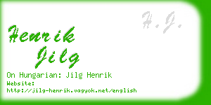 henrik jilg business card